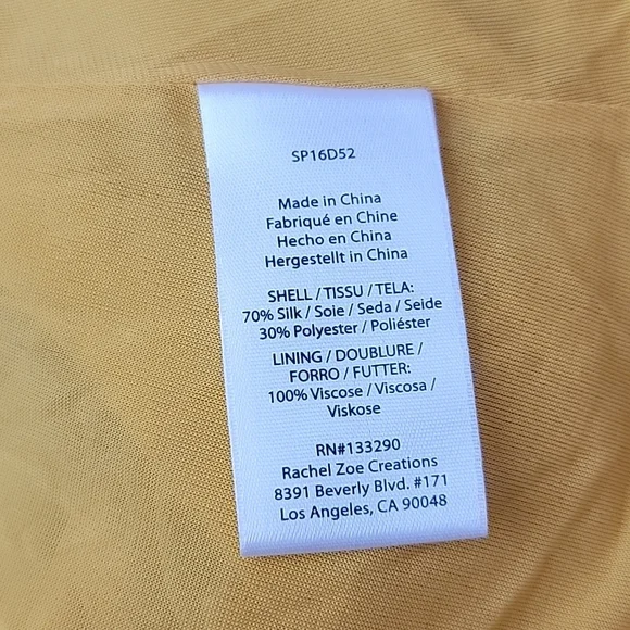 RACHEL ZOE Silk PLEATED DRESS/ S. - Picture 6 of 10